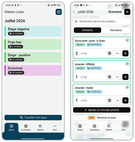 Application d'Inventaire Boulangerie Coopeo